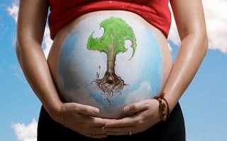 Бодиарт для беременных, разрисовываем «домик» малыша