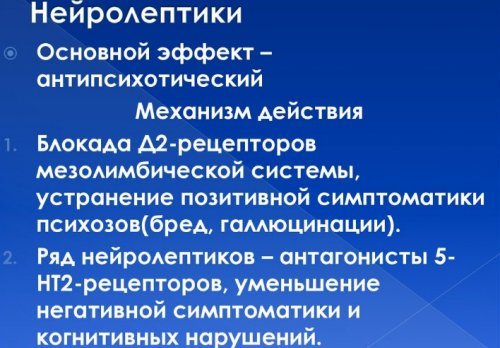Действие препарата на организм