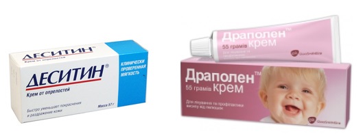 Лекарства Деситин и  драполен против диатеза у детей