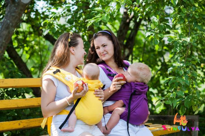 Детям приятно Слинги для новорожденных