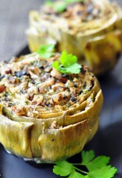 запеченный артишок блюдо из артишока