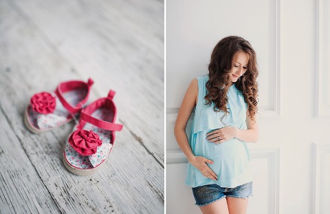 распущенные волосы у беременной прическа для фотосессии