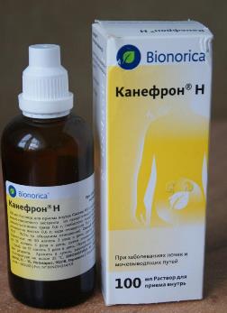 флакон с каплями раствор Канефрон