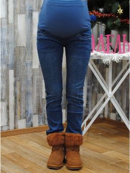 джинсы для беременных джинсы с поясом