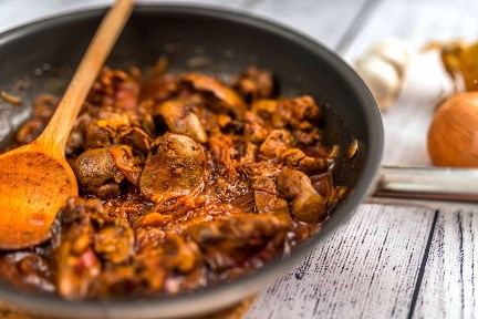 жареная печень печень с луком